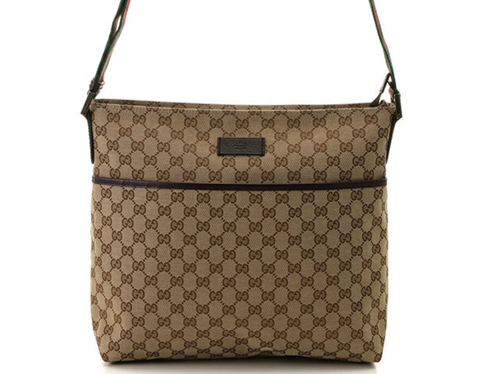 Gucci bag shoulder GG canvas Beige Cream brown